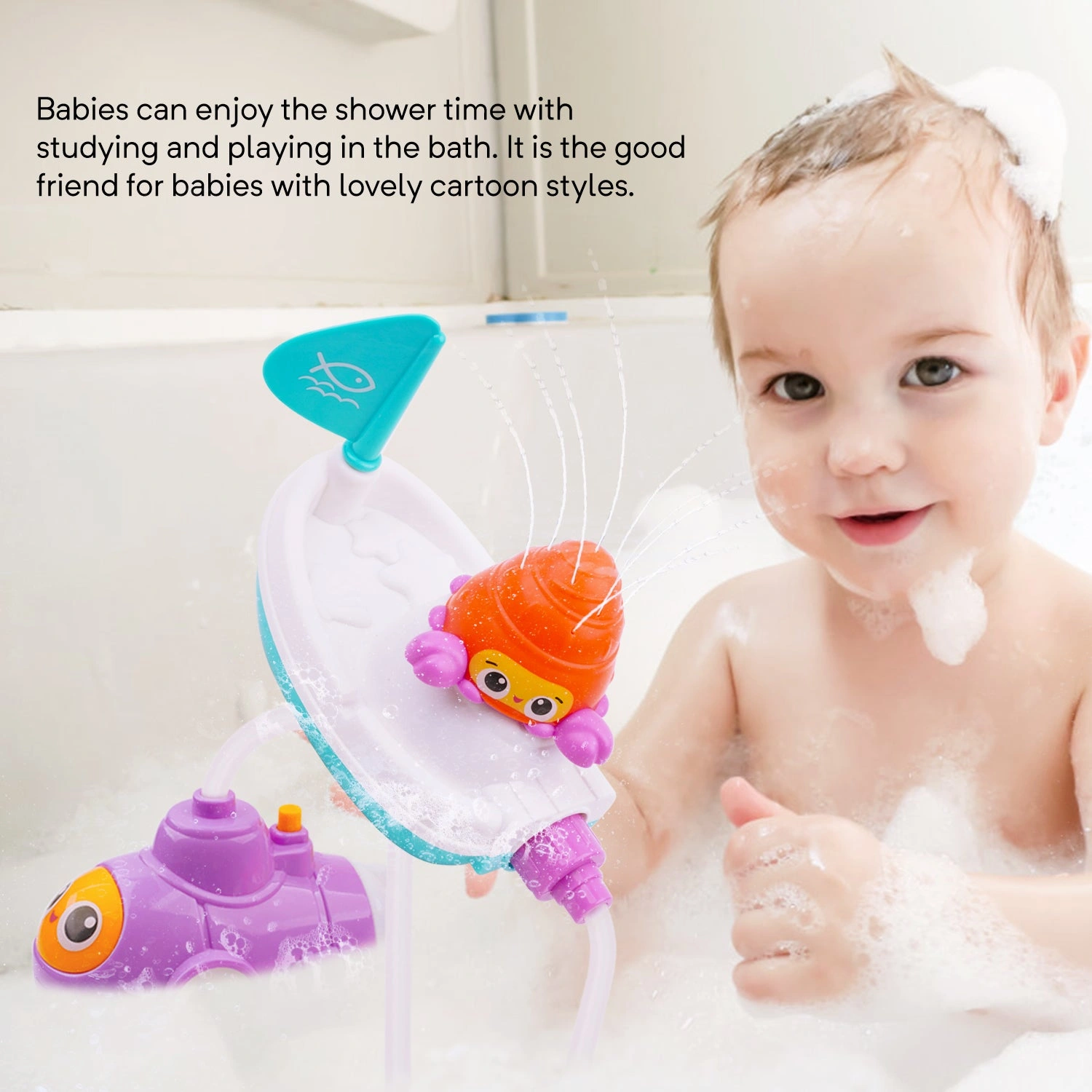 GizmoVine Bath Submarine Playset: 3-in-1 Water Fun for Little Explorers!